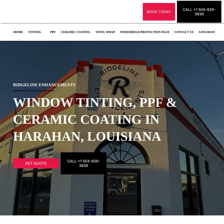 Ridgeline Enhancements website